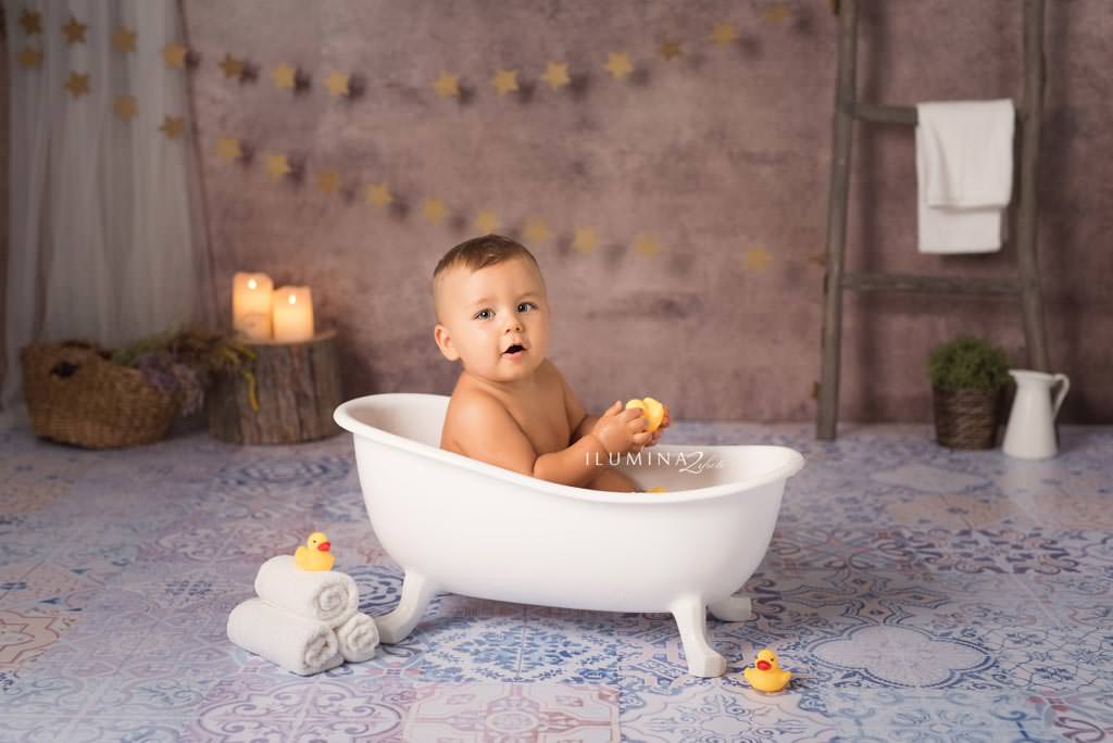 sesion bebe bañera baño barcelona