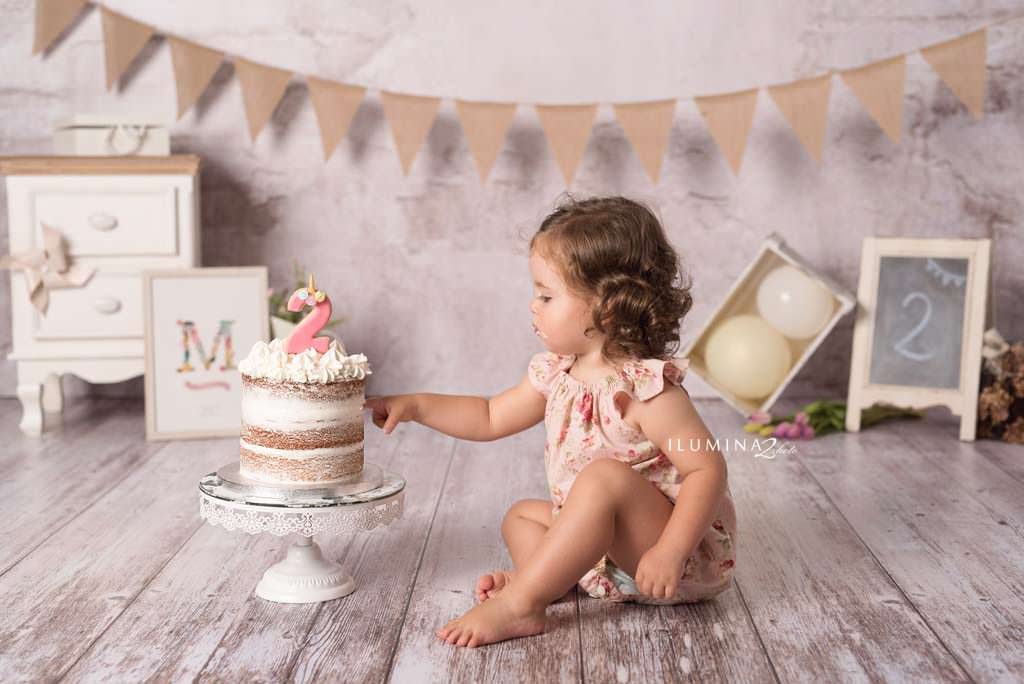 Smash Cake sesión de fotos de segundo cumpleaños