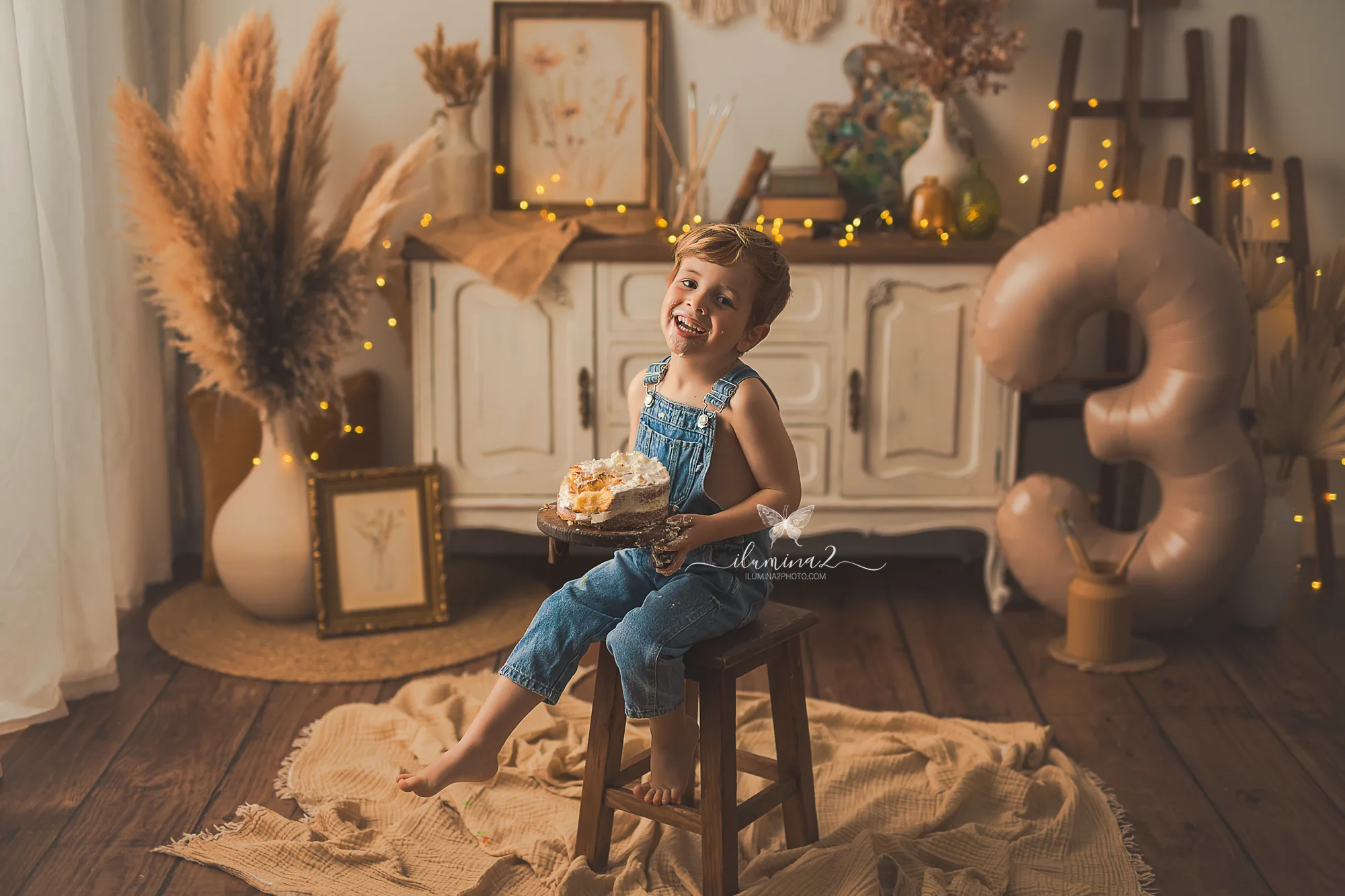 Smash Cake 16 Sesión artística Mi Primer Lienzo para peques más mayores